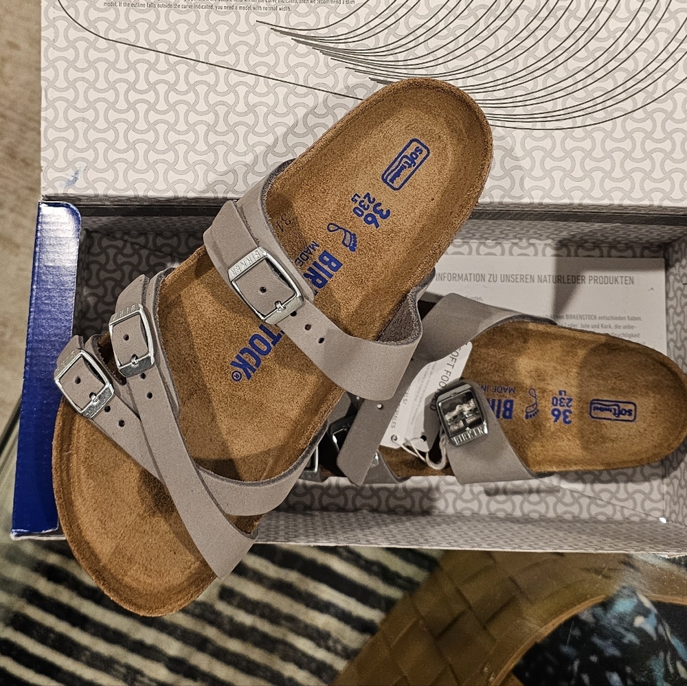 Birkenstock Franca Women's Sandals in Dove Gray Size 5/36